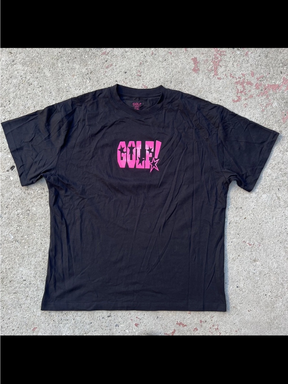 Golf Wang T-shirt Men's L Tyler The Creator Logo Streetwear Skate Black Pink Emo